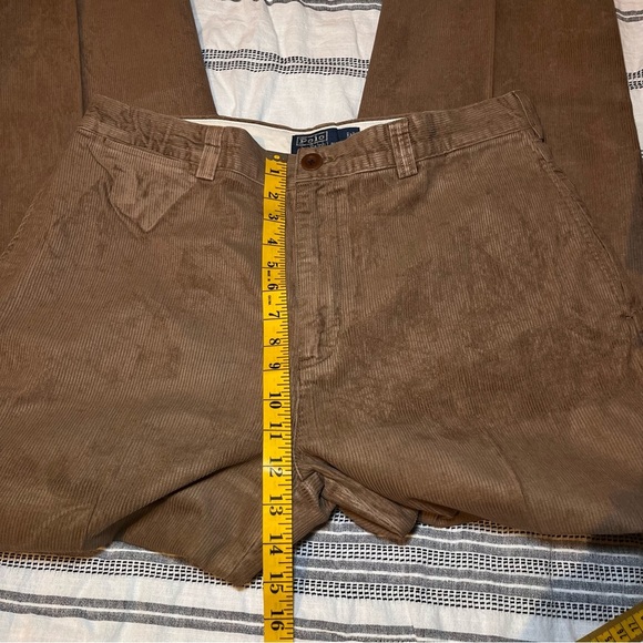 POLO by Ralph Lauren 34x32 Philip Pant Brown Corduroy Classic Prep‎ Cabincore - Picture 10 of 10